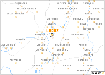 map of La Paz