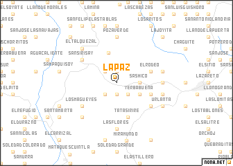 map of La Paz