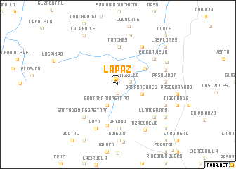 map of La Paz