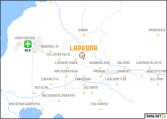 map of La Peaña