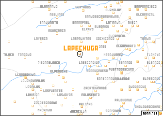 map of La Pechuga