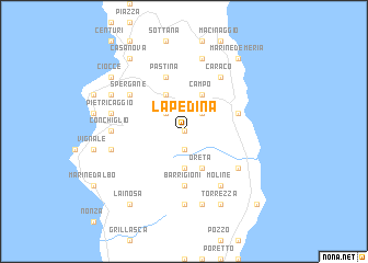 map of La Pedina
