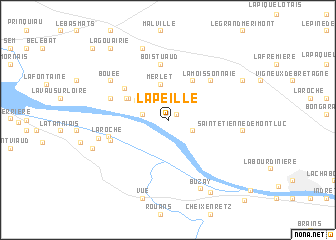 map of La Peille