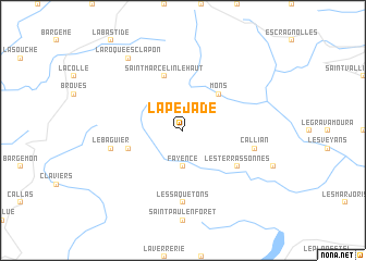 map of La Péjade