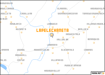map of La Pelechaneta