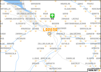 map of La Peña