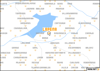 map of La Pena