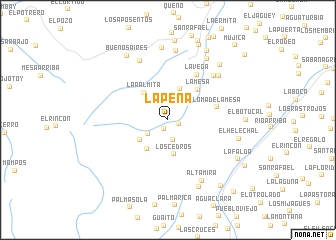 map of La Peña