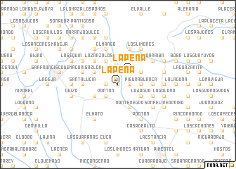 map of La Peña