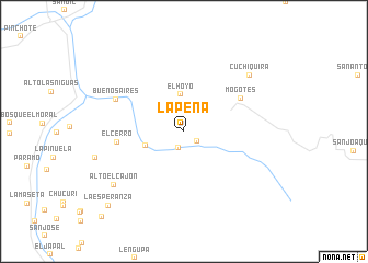 map of La Peña