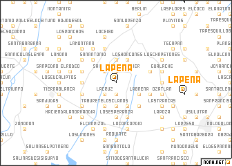 map of La Peña