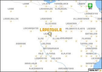 map of La Péndula