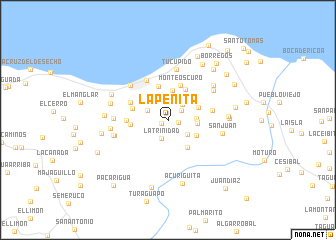 map of La Peñita