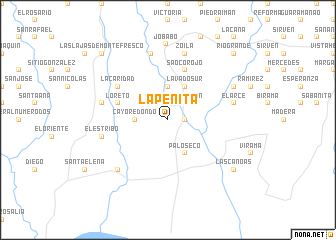 map of La Peñita