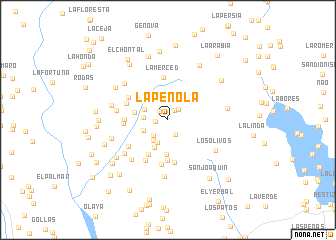 map of La Peñola
