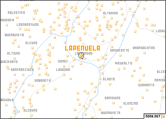 map of La Peñuela