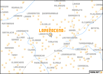 map of La Peraceña