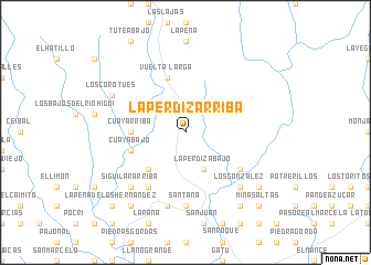 map of La Perdiz Arriba