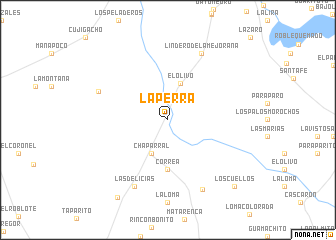 map of La Perra