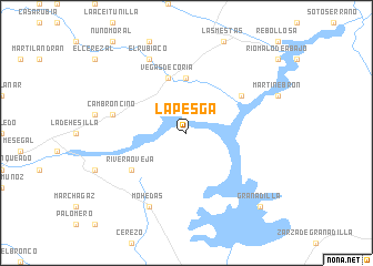 map of La Pesga