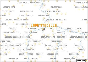 map of La Petite Celle
