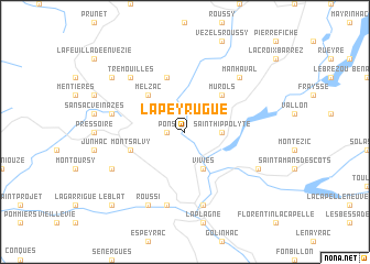 map of Lapeyrugue