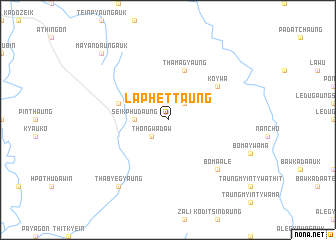 map of Laphettaung