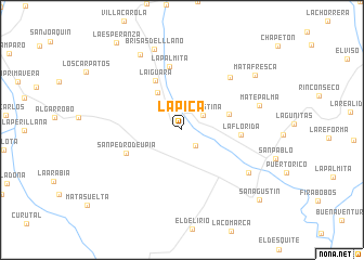 map of La Pica