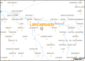 map of La Pichardière