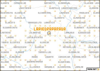 map of La Piedra Parada