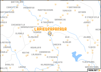 map of La Piedra Parada