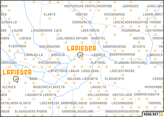 map of La Piedra