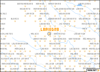 map of La Piedra