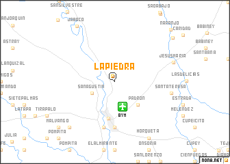 map of La Piedra