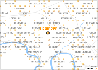 map of La Pierre