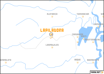 map of La Piladora