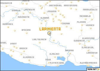 map of La Pimienta