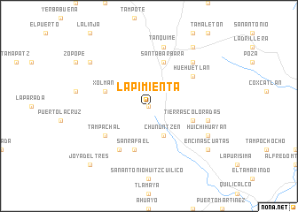 map of La Pimienta