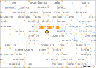 map of La Piña Vieja