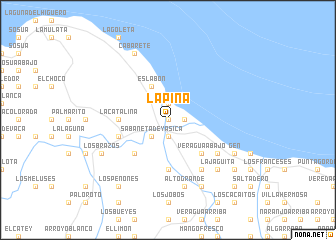 map of La Piña