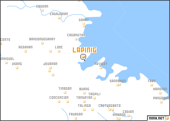 map of Lapinig