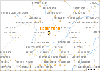 map of La Pintada