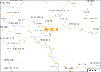 map of La Pirca