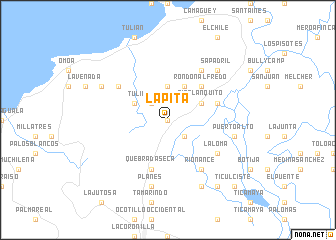 map of La Pita