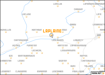 map of La Plaine