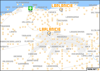 map of La Planicie