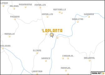 map of La Planta