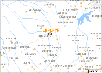 map of La Playa