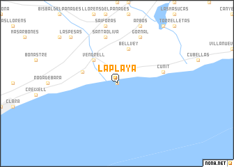 map of La Playa