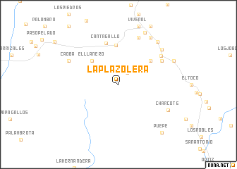 map of La Plazolera